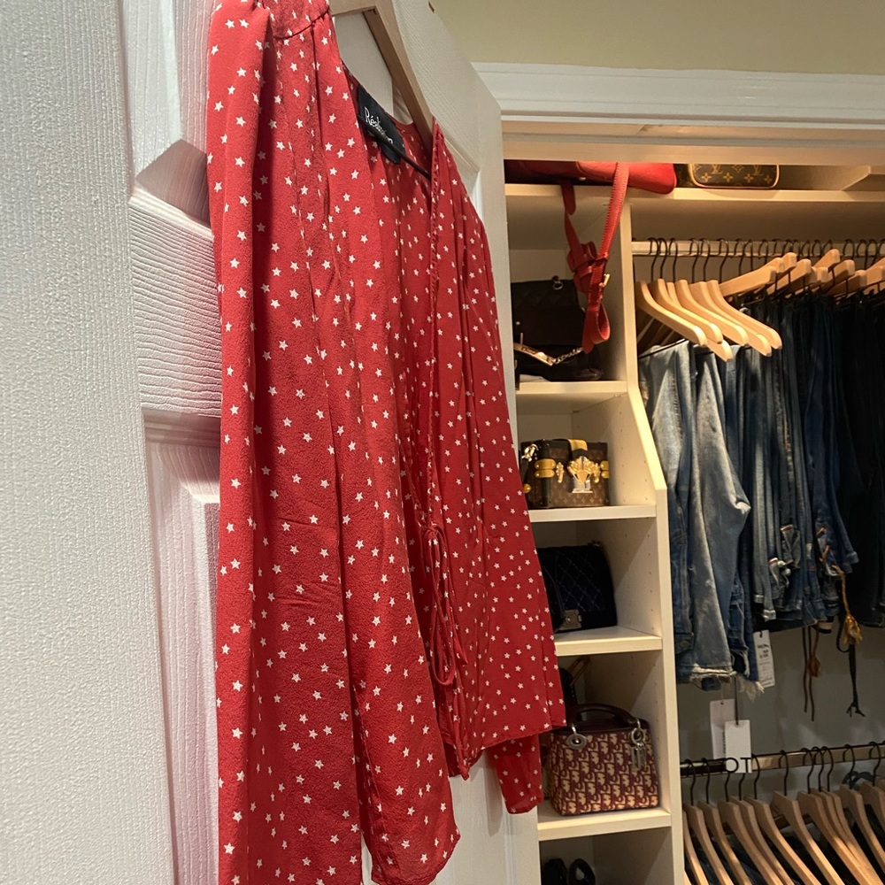 Brand NWOT Realisation Par Stevie Top in Red Star